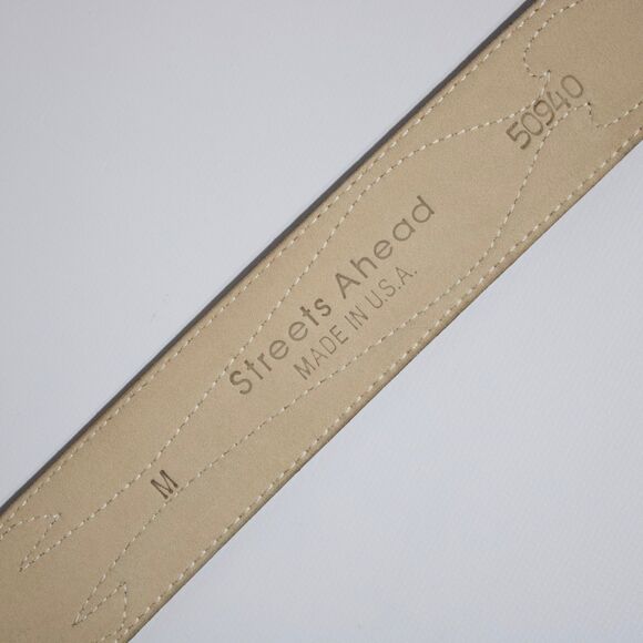 VTG 1995 Streets Ahead Made in USA Beige Western Belt Women  display picture 3